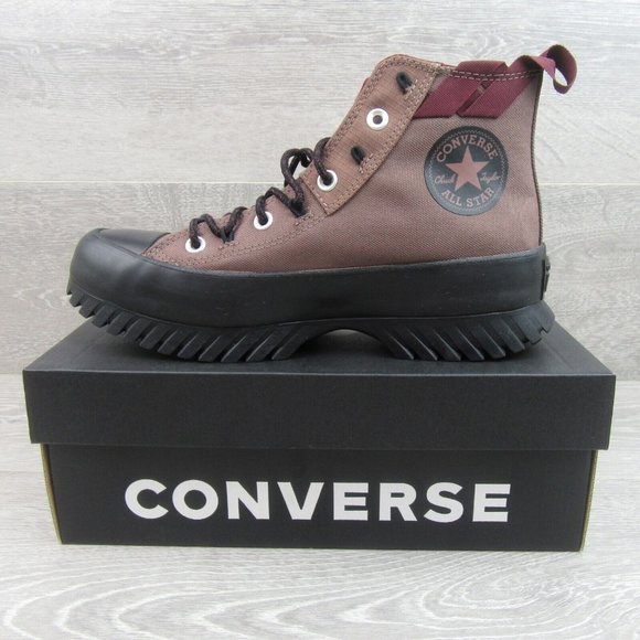 Converse Chuck Taylor All Star Lugged 2.0 HI Womens Size 9 Bordeaux NEW - Picture 3 of 15
